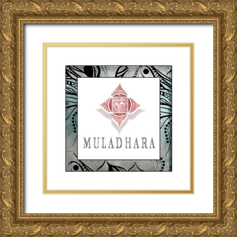 Muladhara_Symbol 4 Gold Ornate Wood Framed Art Print with Double Matting by LightBoxJournal