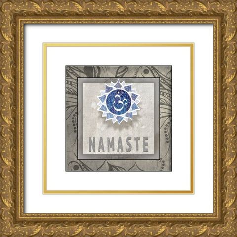Namaste_Symbol 7_1 Gold Ornate Wood Framed Art Print with Double Matting by LightBoxJournal