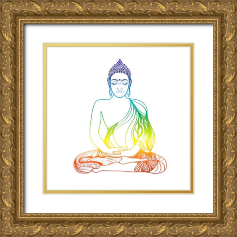 YogaV1 1 Gold Ornate Wood Framed Art Print with Double Matting by LightBoxJournal