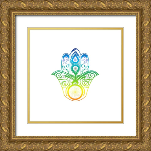 YogaV1 4 Gold Ornate Wood Framed Art Print with Double Matting by LightBoxJournal