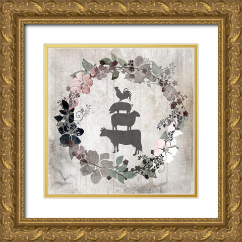 DownOnTheFarm V8 Gold Ornate Wood Framed Art Print with Double Matting by LightBoxJournal