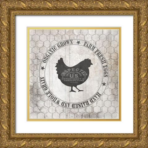 DownOnTheFarmCountry V8 Gold Ornate Wood Framed Art Print with Double Matting by LightBoxJournal