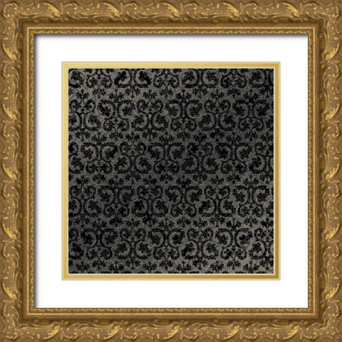 GypsyHorse CollectionSurfacePattern V1 2 Gold Ornate Wood Framed Art Print with Double Matting by LightBoxJournal