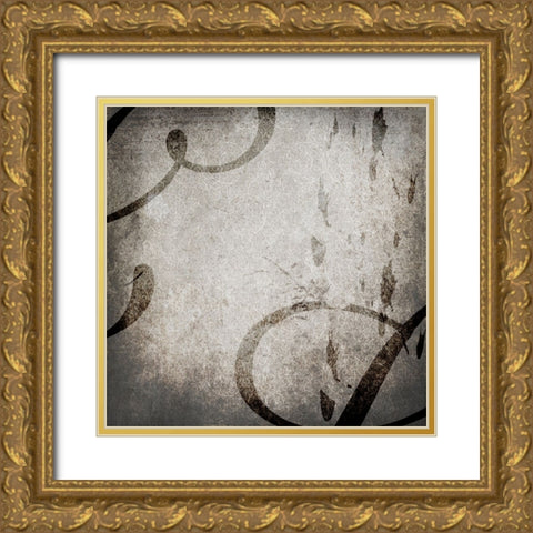 GypsyHorse CollectionSurfacePattern V1 7 Gold Ornate Wood Framed Art Print with Double Matting by LightBoxJournal