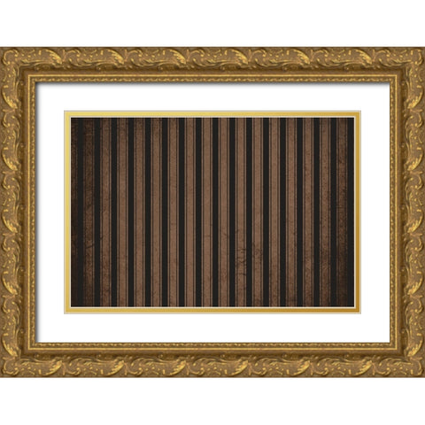 GypsyHorse CollectionSurfacePattern V1 11 Gold Ornate Wood Framed Art Print with Double Matting by LightBoxJournal