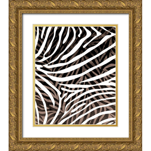 Animal_SurfacePattern V1 16 Gold Ornate Wood Framed Art Print with Double Matting by LightBoxJournal