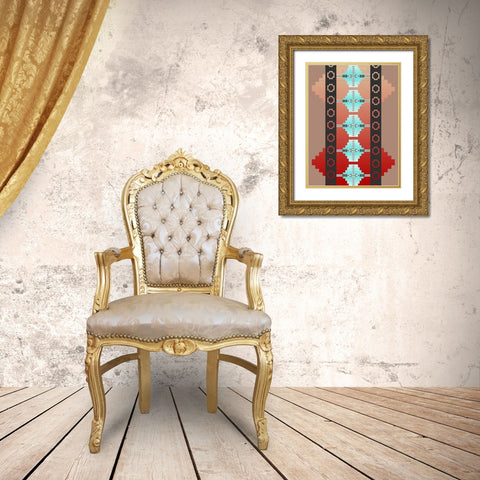 Colors of the SouthWest 4 Gold Ornate Wood Framed Art Print with Double Matting by LightBoxJournal