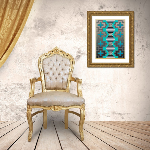 Simply Southwest B1 Gold Ornate Wood Framed Art Print with Double Matting by LightBoxJournal