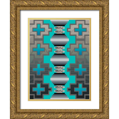 Simply Southwest B1 Gold Ornate Wood Framed Art Print with Double Matting by LightBoxJournal