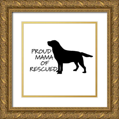 Rescue Dog 11 Gold Ornate Wood Framed Art Print with Double Matting by LightBoxJournal