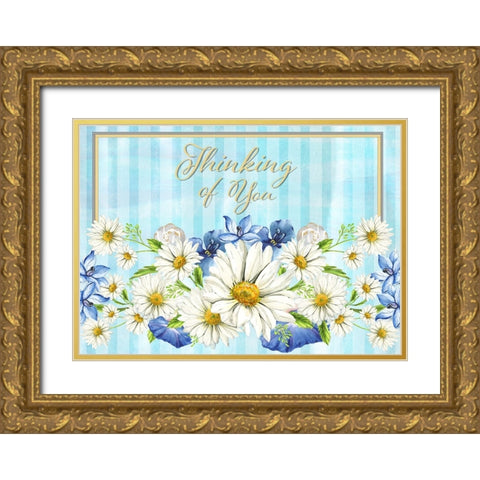 Card Design 2B_1 Gold Ornate Wood Framed Art Print with Double Matting by LightBoxJournal
