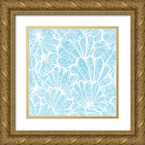 Card Design 2B_3 Gold Ornate Wood Framed Art Print with Double Matting by LightBoxJournal