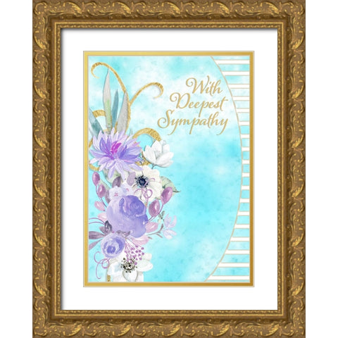 Card Design 4A_3 Gold Ornate Wood Framed Art Print with Double Matting by LightBoxJournal