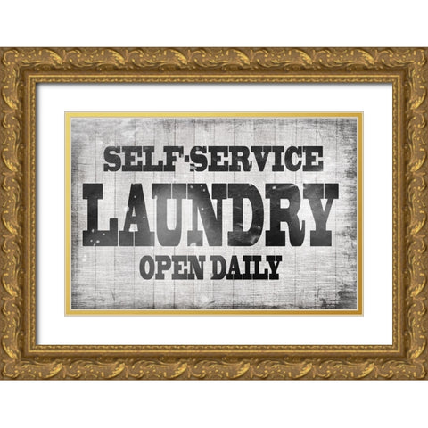 Mudroom 32 Gold Ornate Wood Framed Art Print with Double Matting by LightBoxJournal
