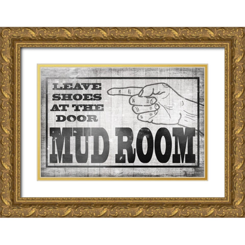 Mudroom 35 Gold Ornate Wood Framed Art Print with Double Matting by LightBoxJournal