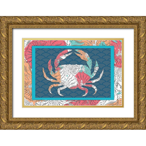 Sea Side BoHo 5 Gold Ornate Wood Framed Art Print with Double Matting by LightBoxJournal