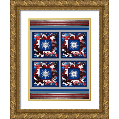 Pet Bed 4 Gold Ornate Wood Framed Art Print with Double Matting by LightBoxJournal