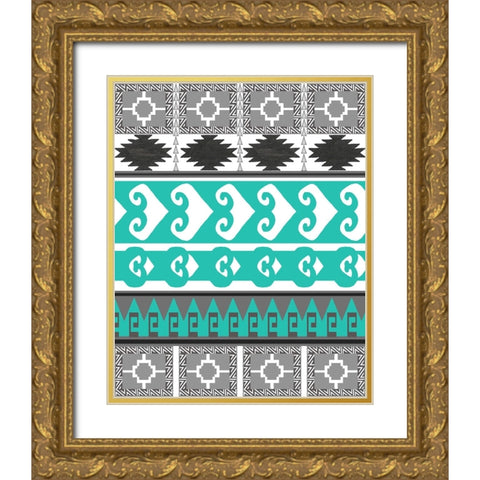 SouthWest Style 2 Gold Ornate Wood Framed Art Print with Double Matting by LightBoxJournal
