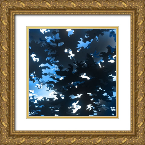 The New Camo 1 Gold Ornate Wood Framed Art Print with Double Matting by LightBoxJournal