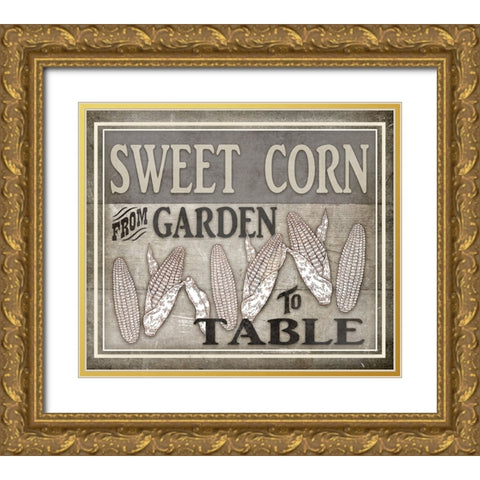 Garden to Table Gold Ornate Wood Framed Art Print with Double Matting by LightBoxJournal