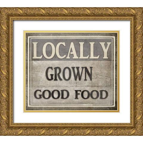 Locally Grown Gold Ornate Wood Framed Art Print with Double Matting by LightBoxJournal
