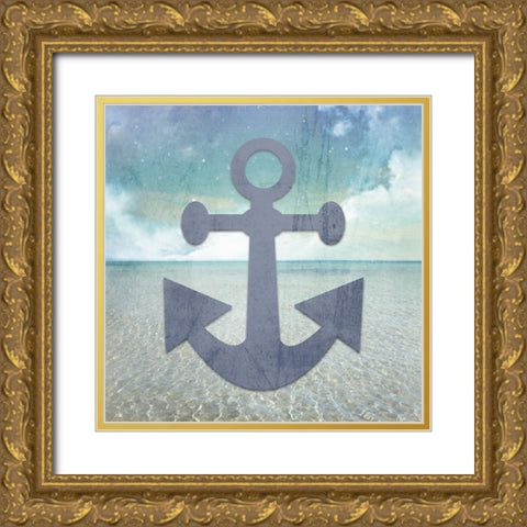 Signs_Anchor Gold Ornate Wood Framed Art Print with Double Matting by LightBoxJournal