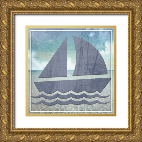 Signs_Boating_V1 Gold Ornate Wood Framed Art Print with Double Matting by LightBoxJournal