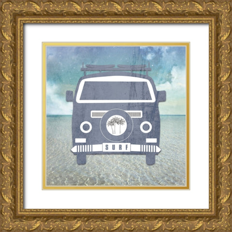 Signs_SurfVan Gold Ornate Wood Framed Art Print with Double Matting by LightBoxJournal