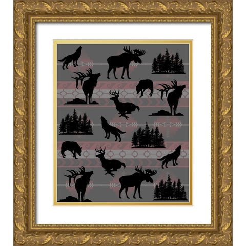 North American Wildlife_09 Gold Ornate Wood Framed Art Print with Double Matting by LightBoxJournal