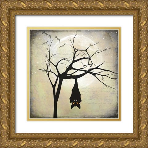 Say Boo 012 Gold Ornate Wood Framed Art Print with Double Matting by LightBoxJournal