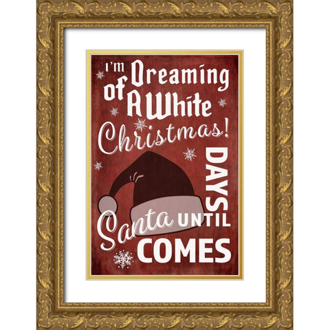 25 Days TilChristmas 03 Gold Ornate Wood Framed Art Print with Double Matting by LightBoxJournal