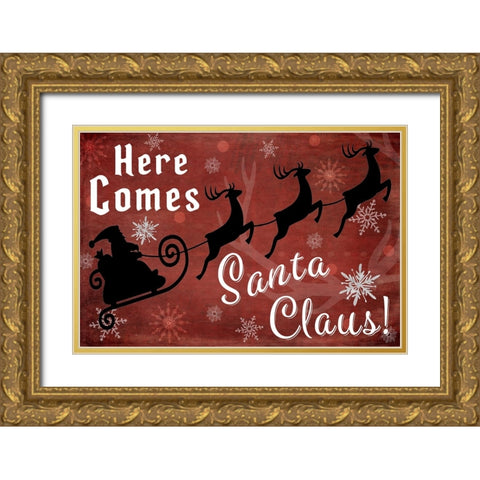 25 Days TilChristmas 019 Gold Ornate Wood Framed Art Print with Double Matting by LightBoxJournal