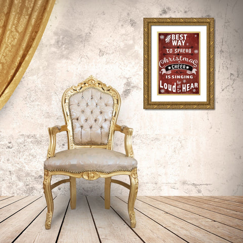 25 Days TilChristmas 035 Gold Ornate Wood Framed Art Print with Double Matting by LightBoxJournal