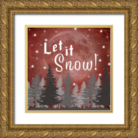 25 Days TilChristmas 039 Gold Ornate Wood Framed Art Print with Double Matting by LightBoxJournal