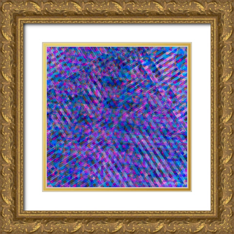 BoHo Girl Pattern 03 Gold Ornate Wood Framed Art Print with Double Matting by LightBoxJournal