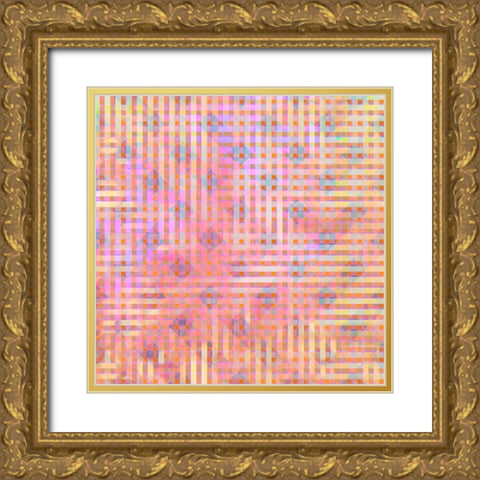 Gypsy Cherry Pattern 2 Gold Ornate Wood Framed Art Print with Double Matting by LightBoxJournal