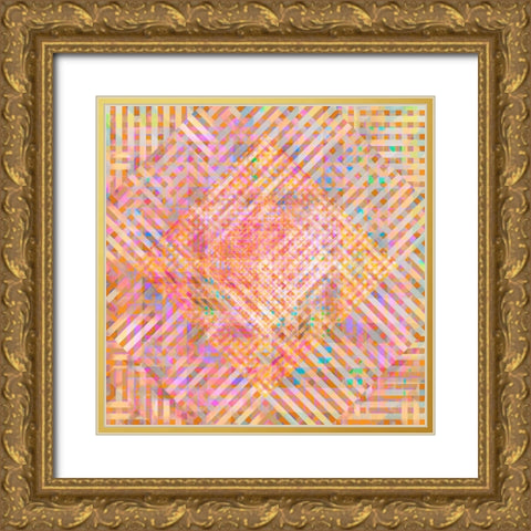 Gypsy Cherry Pattern 4 Gold Ornate Wood Framed Art Print with Double Matting by LightBoxJournal