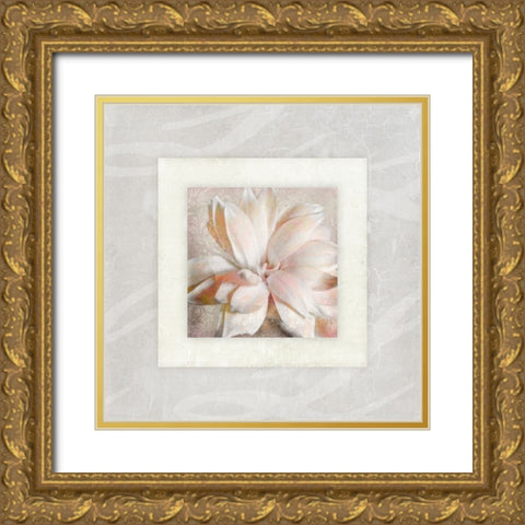 Pink Ivory Portrait 01 Gold Ornate Wood Framed Art Print with Double Matting by LightBoxJournal