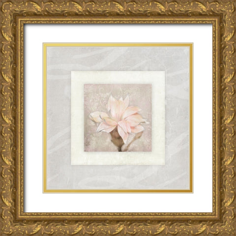 Pink Ivory Portrait 02 Gold Ornate Wood Framed Art Print with Double Matting by LightBoxJournal