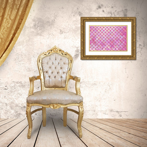 Cherry Blu Pattern 06 Gold Ornate Wood Framed Art Print with Double Matting by LightBoxJournal