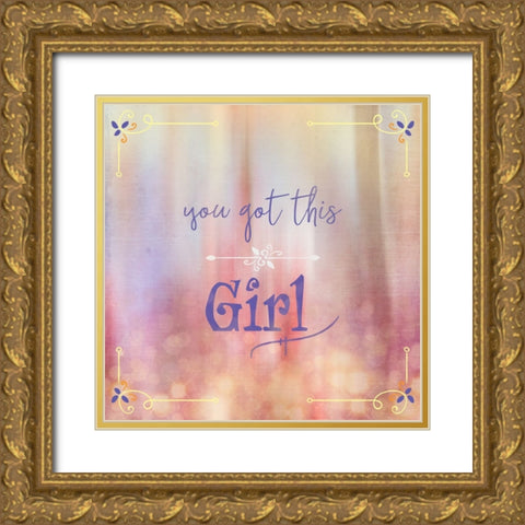 Gypsy Cherry Sign 1 Gold Ornate Wood Framed Art Print with Double Matting by LightBoxJournal