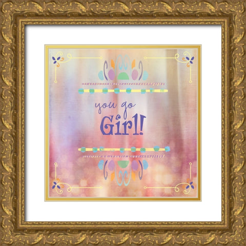 Gypsy Cherry Sign 2 Gold Ornate Wood Framed Art Print with Double Matting by LightBoxJournal