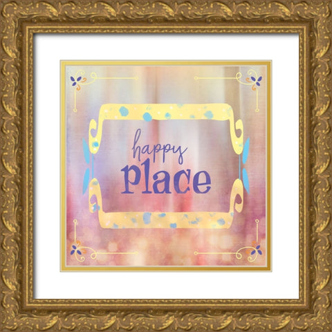 Gypsy Cherry Sign 4 Gold Ornate Wood Framed Art Print with Double Matting by LightBoxJournal