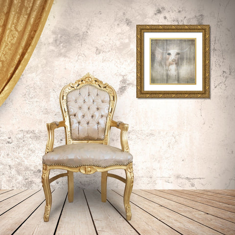 Antique Farm 02 Gold Ornate Wood Framed Art Print with Double Matting by LightBoxJournal
