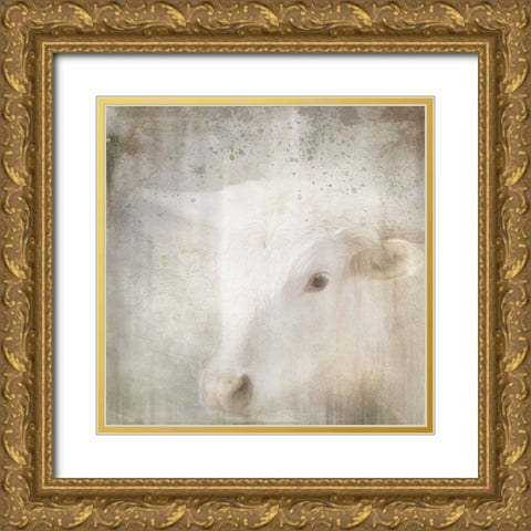 Antique Farm 04 Gold Ornate Wood Framed Art Print with Double Matting by LightBoxJournal