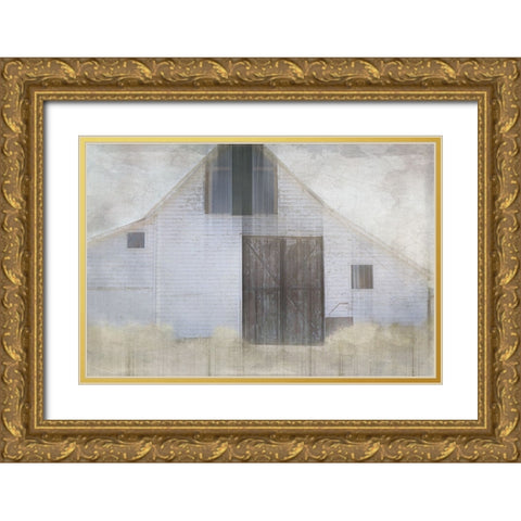 Antique Farm 20 Gold Ornate Wood Framed Art Print with Double Matting by LightBoxJournal