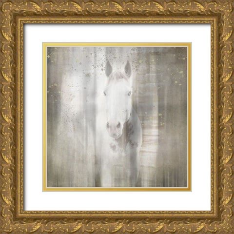 Antique Farm 30 Gold Ornate Wood Framed Art Print with Double Matting by LightBoxJournal
