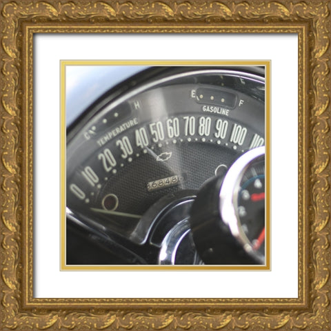Antique Garage 7 Gold Ornate Wood Framed Art Print with Double Matting by LightBoxJournal