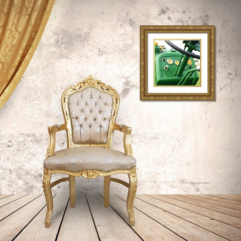 Antique Garage 9 Gold Ornate Wood Framed Art Print with Double Matting by LightBoxJournal