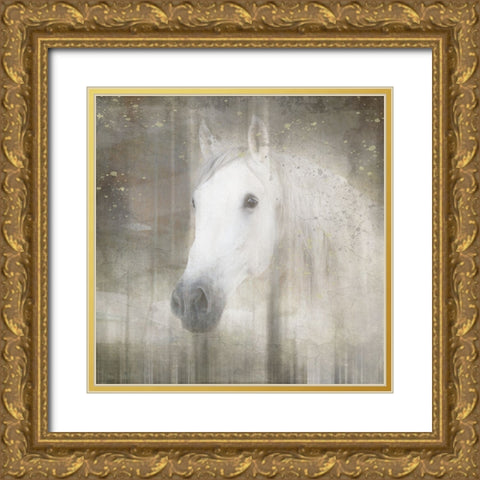 Antique Farm 031 Gold Ornate Wood Framed Art Print with Double Matting by LightBoxJournal